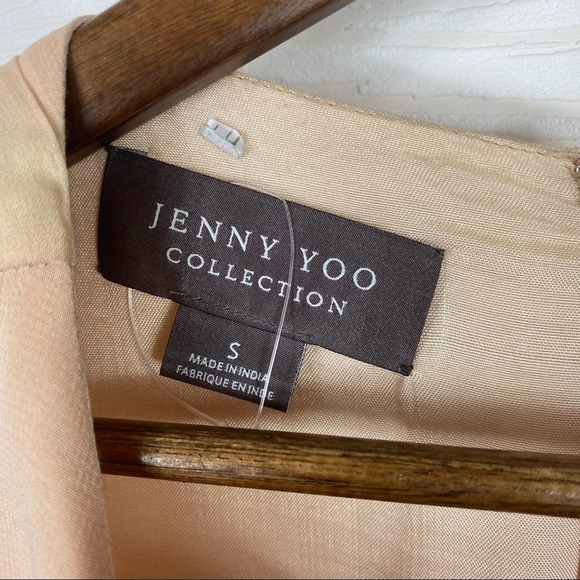 Jenny Yoo 'Blaire' Blush Sleeveless Embellished Dress Small - Picture 10 of 16